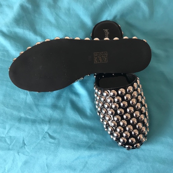 NWT Jeffrey Campbell Studded Black Mule - Picture 6 of 6